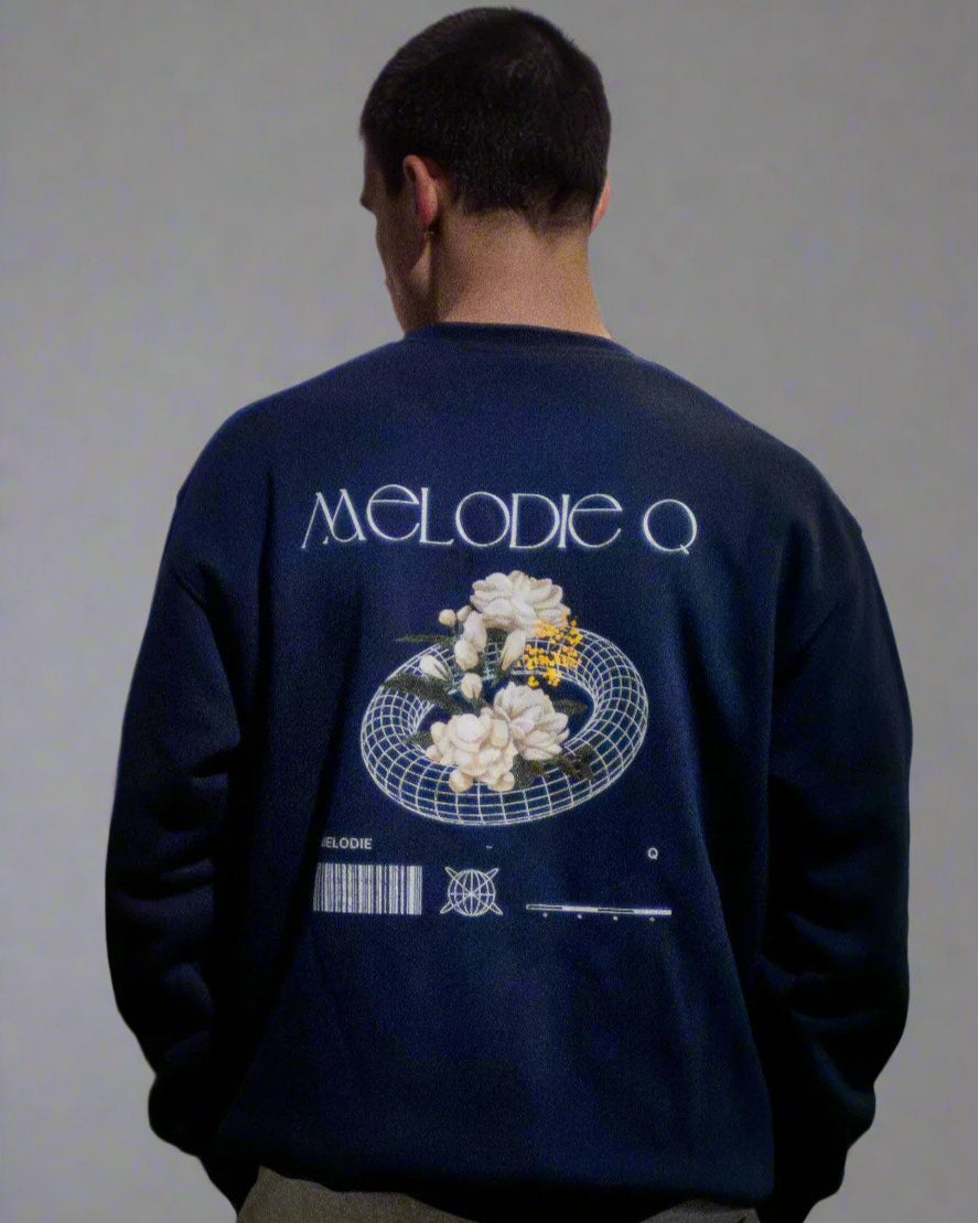 "FLOWERS" WINTER CREWNECK