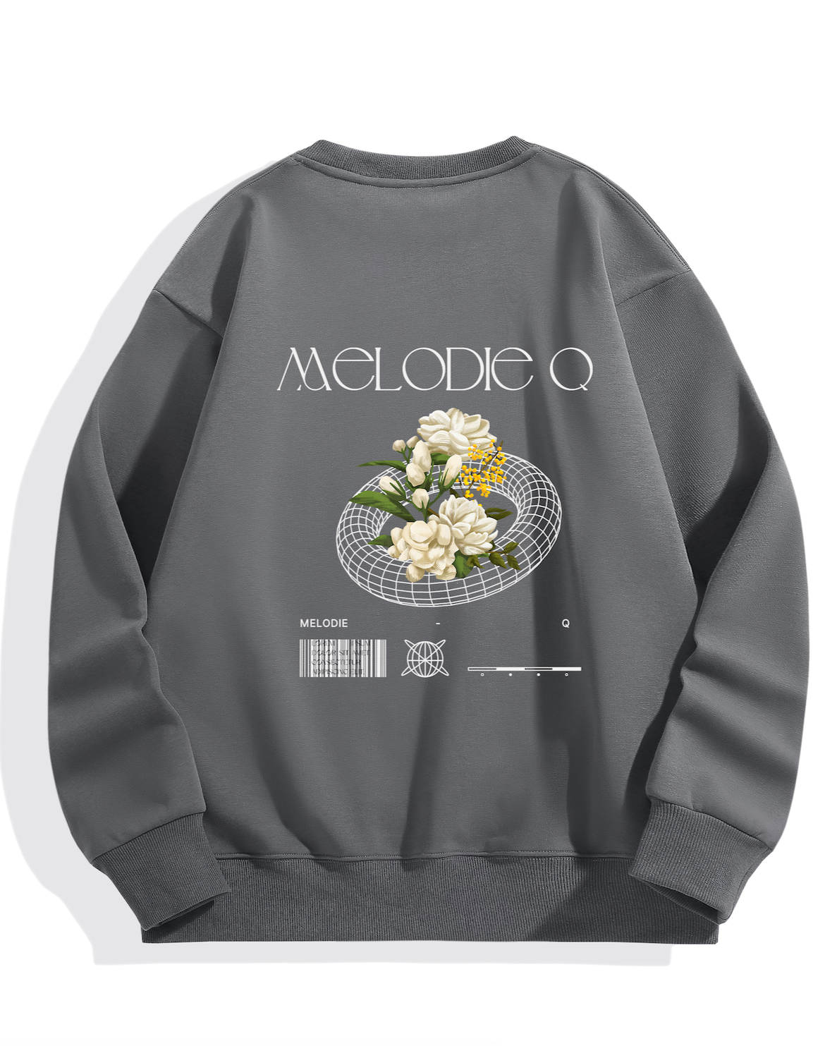 "FLOWERS" WINTER CREWNECK
